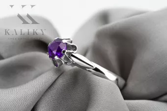 Alexandrite Sterling silver 925 Ring Vintage style vrc094s