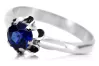 Ring Vintage Jewlery Sapphire Sterling silver 925 vrc094s