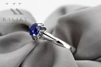 Сапфір Стерлінгове срібло 925 Каблучка Вінтаж vrc094s