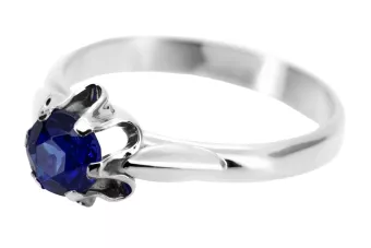 Ring Vintage Jewlery Sapphire Sterling silver 925 vrc094s