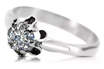 Anillo Circón Plata de ley 925 Vintage vrc094s