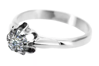 Anillo Circón Plata de ley 925 Vintage vrc094s