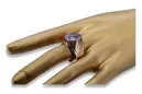 Ring Alexandrit Sterling Silber rosévergoldet vrc048rp Russisch-sowjetischer Vintage-Schmuckstil
