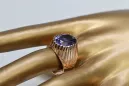 Ring Alexandrite Sterling silver rose gold plated vrc048rp Russian Soviet Vintage jewelry style