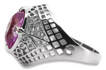 Russian Soviet rose 14k 585 gold Alexandrite Ruby Emerald Sapphire Zircon ring  vrc014