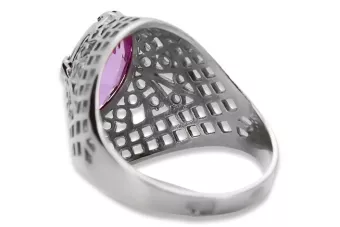 Russischer sowjetischer Roségoldring 14 Karat 585 Alexandrit Rubin Smaragd Saphir Zirkon vrc014
