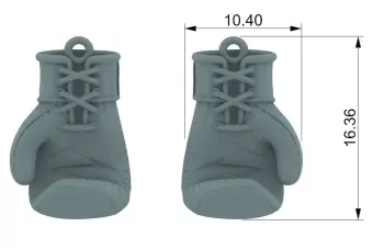 14k 585 aukso pakabukas bokso pirštinės pakabukas cpn012y