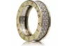 Yellow 14k 585 gold zircon lady ring crc006yw