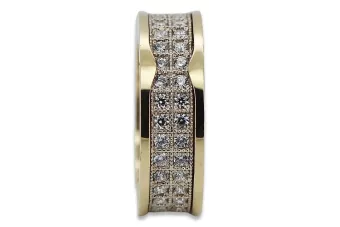 Ruso soviético rosa rosa 14k 585 oro Vintage anillo vrn001