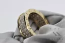 Ruso soviético rosa rosa 14k 585 oro Vintage anillo vrn001