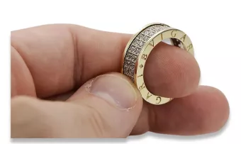 Ruso soviético rosa rosa 14k 585 oro Vintage anillo vrn001