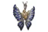 Yellow 14k gold beautiful butterfly alexandrite emerald sapphire ruby zircon pendant cgcpc045yw