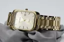 Ceas bărbătesc de aur 14K Geneva, cuarţ japonez, 36.8mm