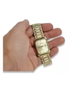 Ceas bărbătesc de aur 14K Geneva, cuarţ japonez, 36.8mm