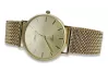 Gelbe 14k Gold Männer Geneve Uhr mit Armband mw004ydy&mbw021y