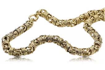 Žltý ružový zlatý reťaz ★ russiangold.com ★ GOLD 585 333 Nízka cena