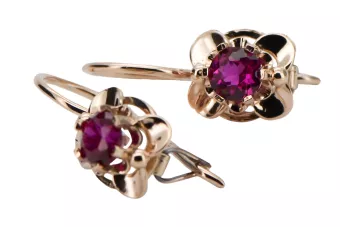 Ρουβίνι Original vintage 14k από ροζ χρυσάφι