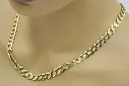 Žlutý řetěz 14k zlatý ★ Zlotychlopak.pl ★ zlato 585 333 levné