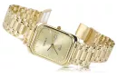 Ceas bărbătesc de aur 14K Geneva, cuarţ japonez, 36.8mm