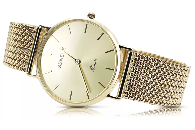 Montre hommes d'or Geneve ★ https://zlotychlopak.pl/fr/ ★ Pureté d'or 585 333 Low Price!