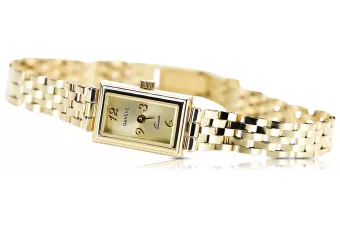 Krásne 14k Dámske zlaté hodinky Geneve LW018Y