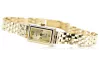 Желтое золото 14 карат красивые женские часы Geneve Lady Gift lw018y низкая цена!