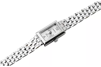 Krásné dámské Ženevské hodinky z bílého 14k Gold LW018W