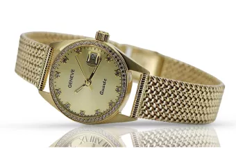 Reloj para hombres de oro Geneve ★ https://zlotychlopak.pl/es/ ★ Pureza de oro 585 333 Precio bajo!