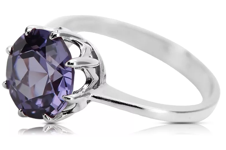 Anneau Style vintage Alexandrite Argent sterling 925 vrc157s