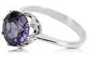 Anneau Style vintage Alexandrite Argent sterling 925 vrc157s