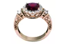 Original Vintage 14K Rose Gold Ruby Ring Vintage craft vrc003r