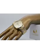 Gold men's watch Geneve ★ zlotychlopak.pl ★ Gold purity 585 333 Low Price!