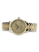 Gold men's watch Geneve ★ zlotychlopak.pl ★ Gold purity 585 333 Low Price!