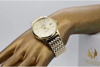 Atlantic 14k 585 auksinis laikrodis su apyranke vyrams mw015y&mbw013y