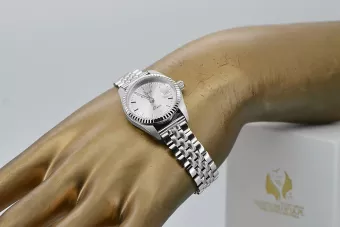 Dámské hodinky z bílého zlata 14k Ženeve s perlovým kotoučem LW020WDS & LBW008W