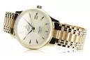 Gold men's watch Geneve ★ zlotychlopak.pl ★ Gold purity 585 333 Low Price!