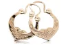Vintage rose pink 14k 585 gold  Vintage Gipsy earrings ven017