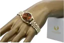 Gold men's watch Geneve ★ zlotychlopak.pl ★ Gold purity 585 333 Low Price!