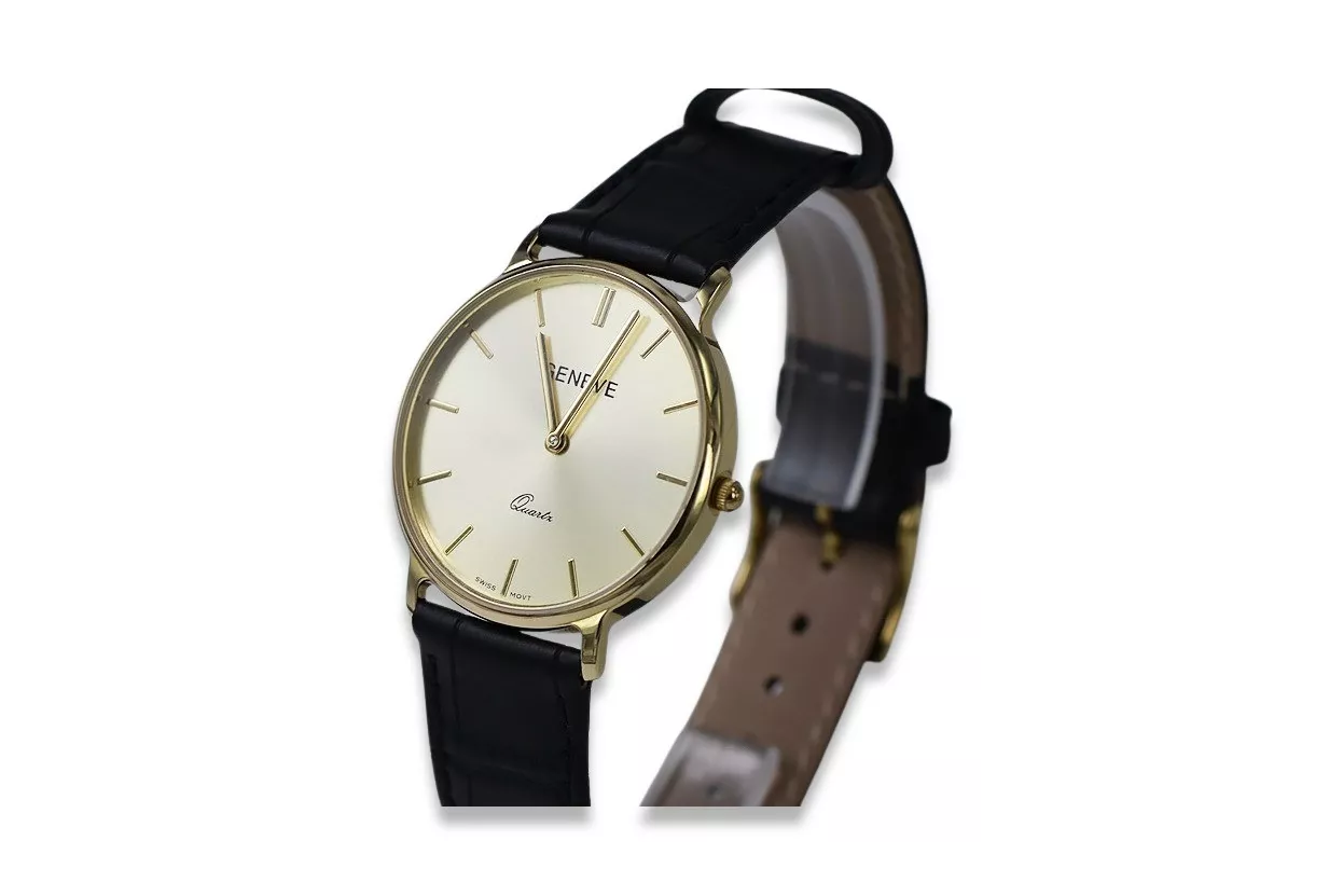 Reloj para hombres de oro Geneve ★ https://zlotychlopak.pl/es/ ★ Pureza de oro 585 333 Precio bajo!