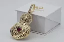 Colgante con icono de medallón de Jesús ★ https://zlotychlopak.pl/es/ ★ Oro 585 333 precio bajo