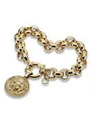 Zlatý náramek 14k 585 s Meduze Prepy Řecká silnice cfb005y&cpn049y