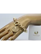 Zlatý náramek 14k 585 s Meduze Prepy Řecká silnice cfb005y&cpn049y