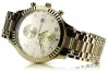 Amarillo 14k 585 reloj de hombres de oro Geneve mw007y suavembw006yo