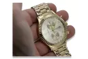 Gold men's watch Geneve ★ zlotychlopak.pl ★ Gold purity 585 333 Low Price!