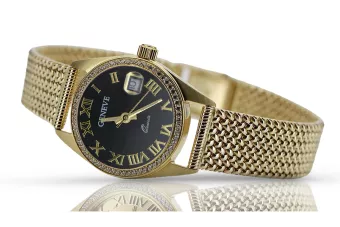 Gold men's watch Geneve ★ zlotychlopak.pl ★ Gold purity 585 333 Low Price!