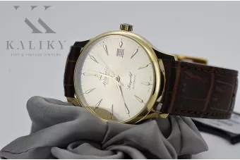 Žlutá 14K 585 Zlatá pánská Atlantic Watch Seagold Authomaticomomatické MW015Y (95744.65.31)