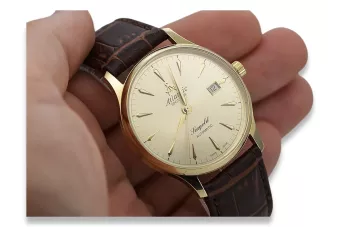 Žlutá 14K 585 Zlatá pánská Atlantic Watch Seagold Authomaticomomatické MW015Y (95744.65.31)