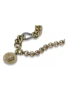 Złoty łańcuszek 14k 585 40cm-50cm zawieszka meduza cpn053y&cfb005y&cfb010y