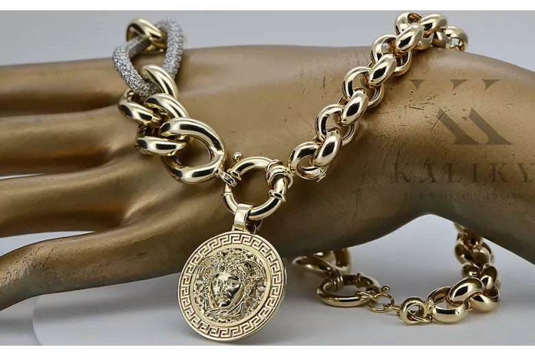 Colgante colgante de oro ★ zlotychlopak.pl ★ Gold Hallmark 585 333 Bajo precio