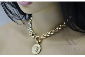 Gold Anhänger Anhänger ★ Zlotychlopak.pl ★ Gold-Markenzeichen 585 333 Niedriger Preis